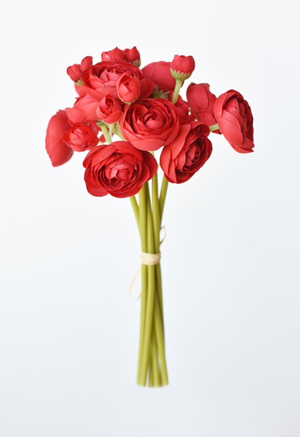 Ranunculus Stem Bundle, 10.5", Red