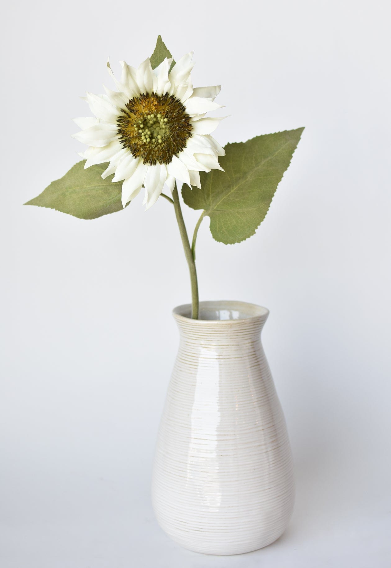 Sunflower Stem, 25", White