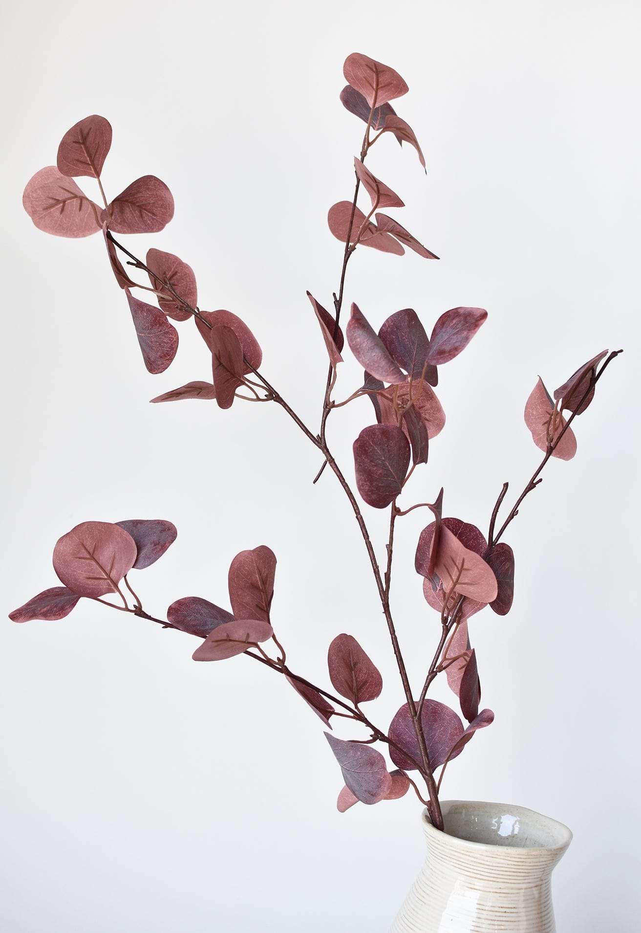 Gumdrop Eucalyptus Stem, 36", Burgundy