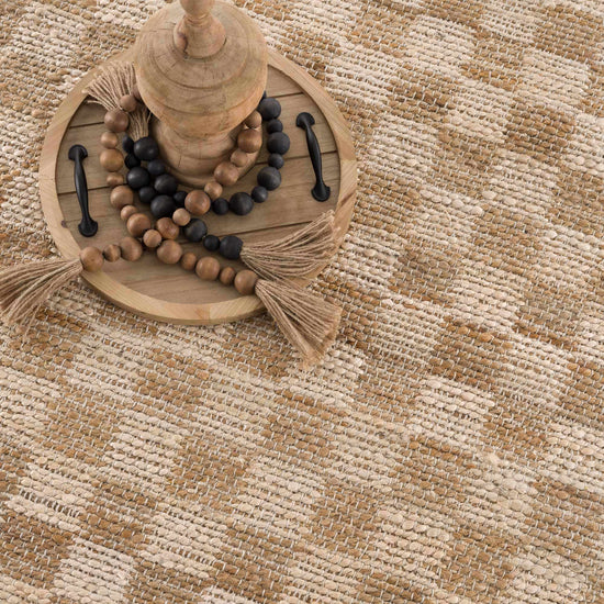 Ionut Checkered Jute Rug