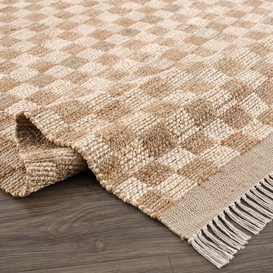 Ionut Checkered Jute Rug