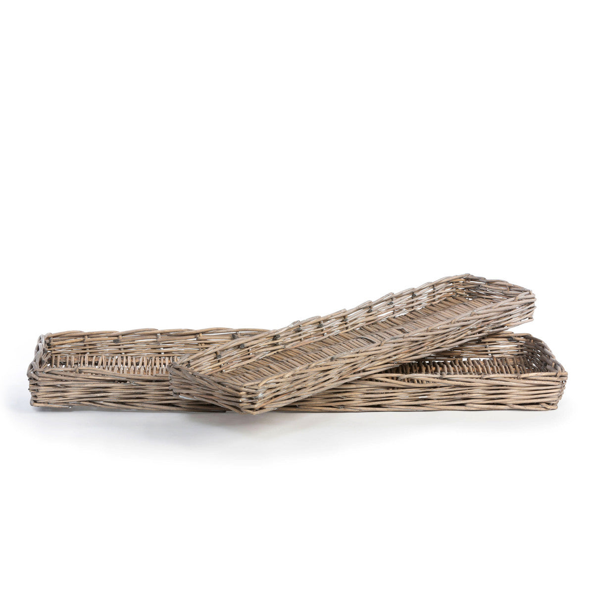 Rattan Woven Bread Trays, Set of 2