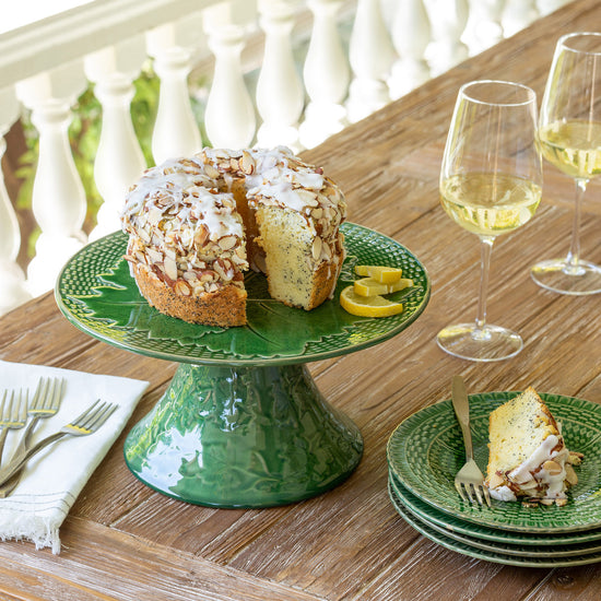 Green Glazed Cake Stand, Small