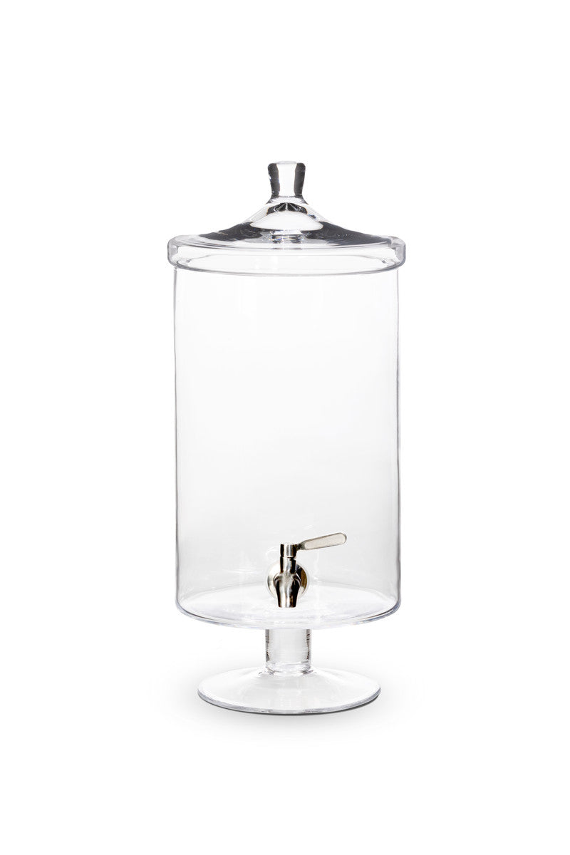 Sleek Crystal Beverage Dispenser, 8qt.