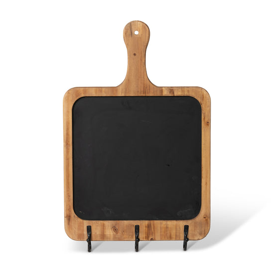 Wooden Blackboard Wall Hook Rack