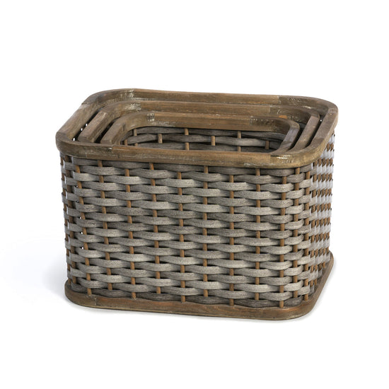 Woven Storage Basket, Set of 3