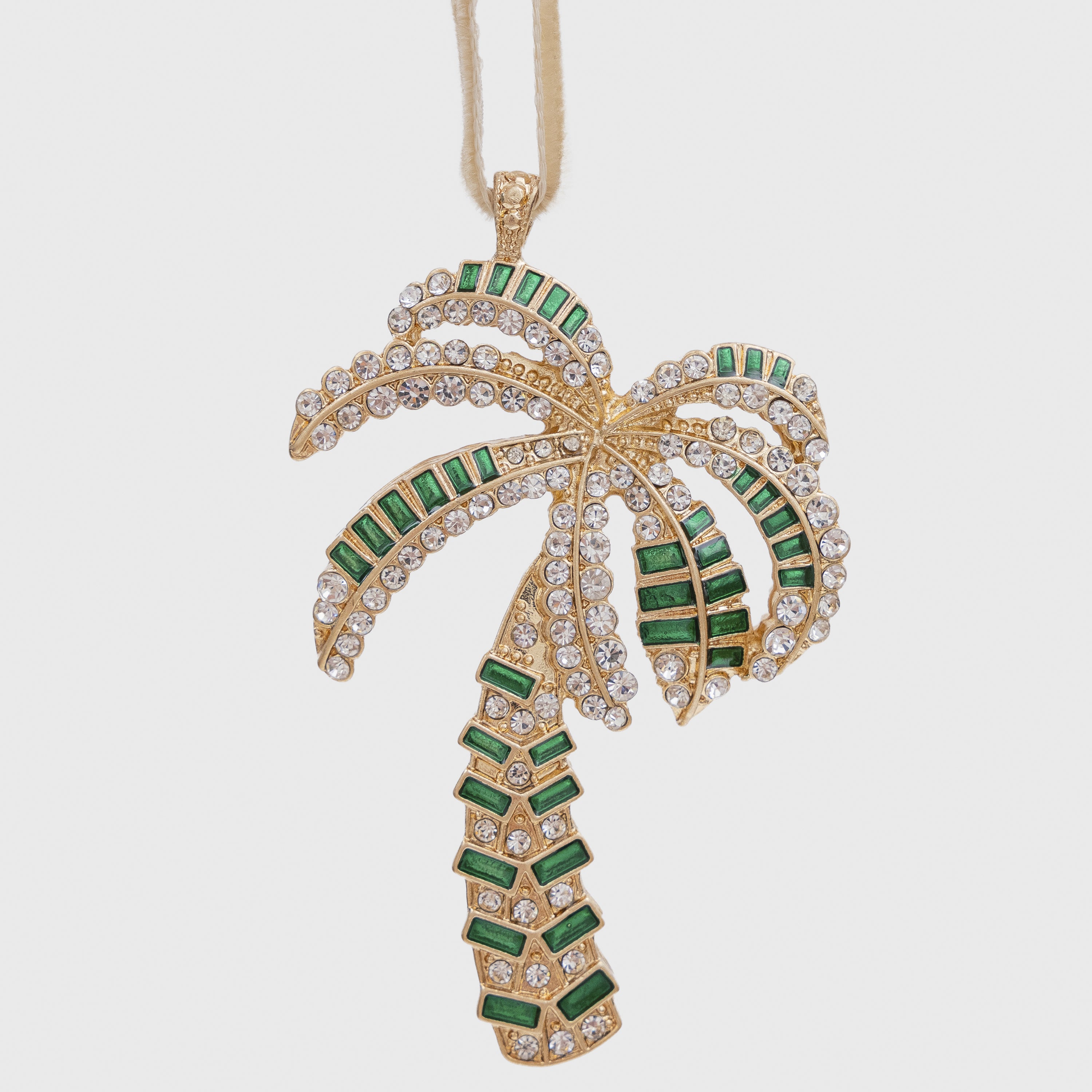 Palm Tree Hanging Ornament, Green