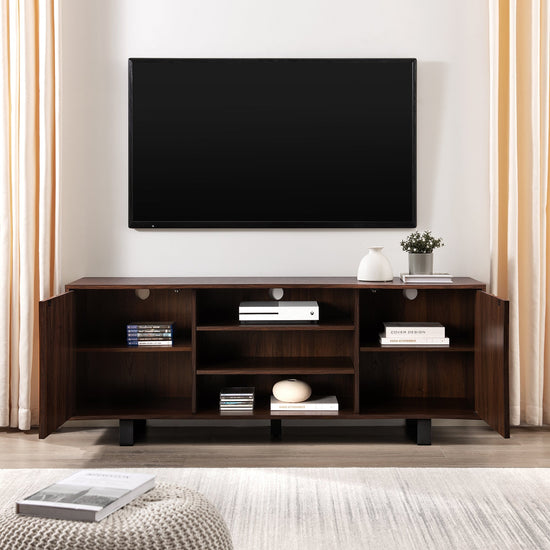 Girona 60" Modern TV Stand with Paneled Doors