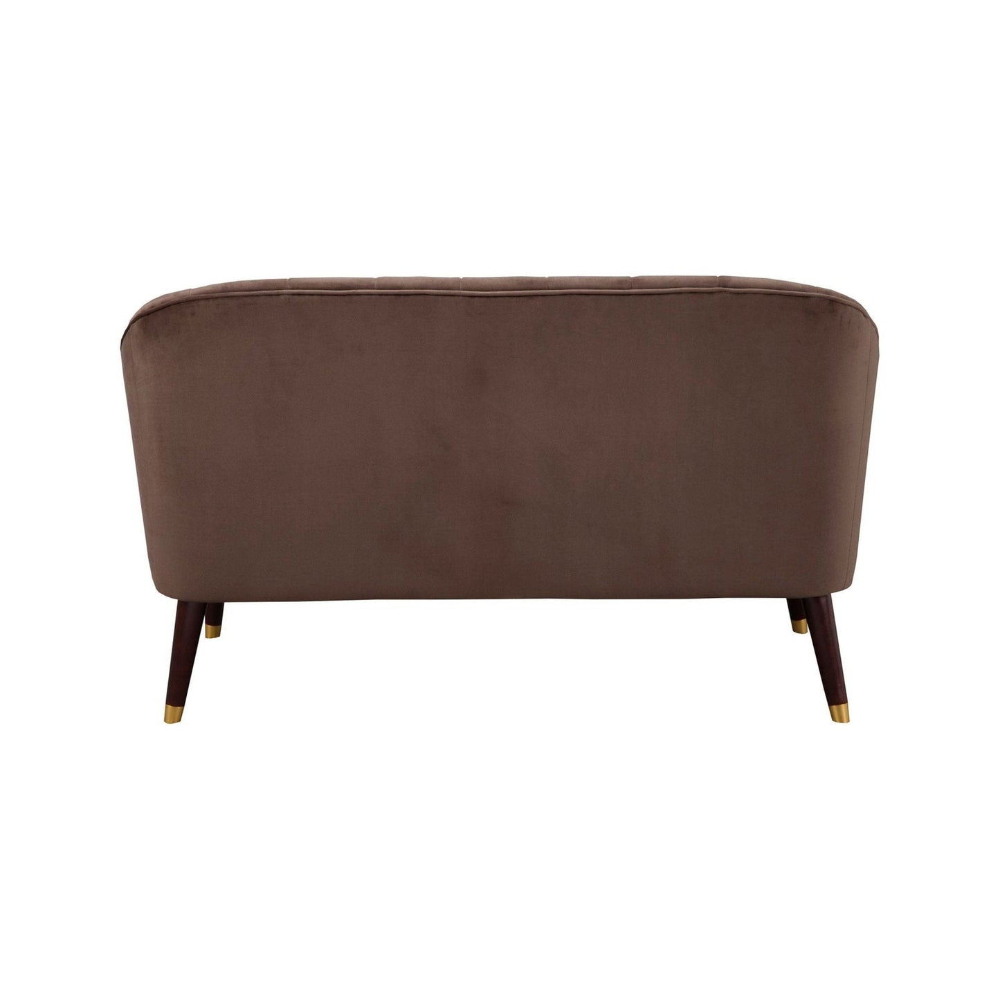 Deco Upholstered Bench, Brown/Gold - Mac & Mabel