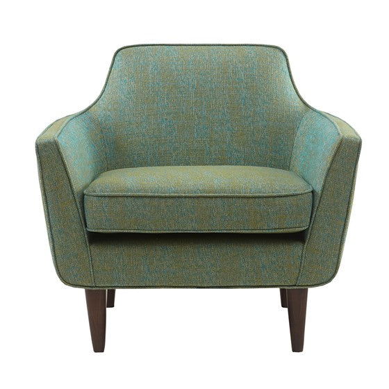 Cruz Mid Century Accent Chair, Blue/Green - Mac & Mabel