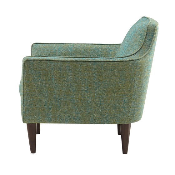 Cruz Mid Century Accent Chair, Blue/Green - Mac & Mabel