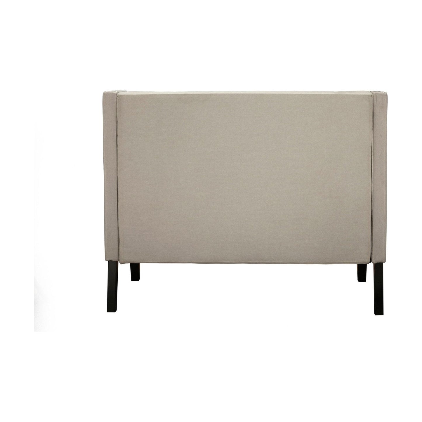 Aristocrat Upholstered Bench, Beige/Grey - Mac & Mabel