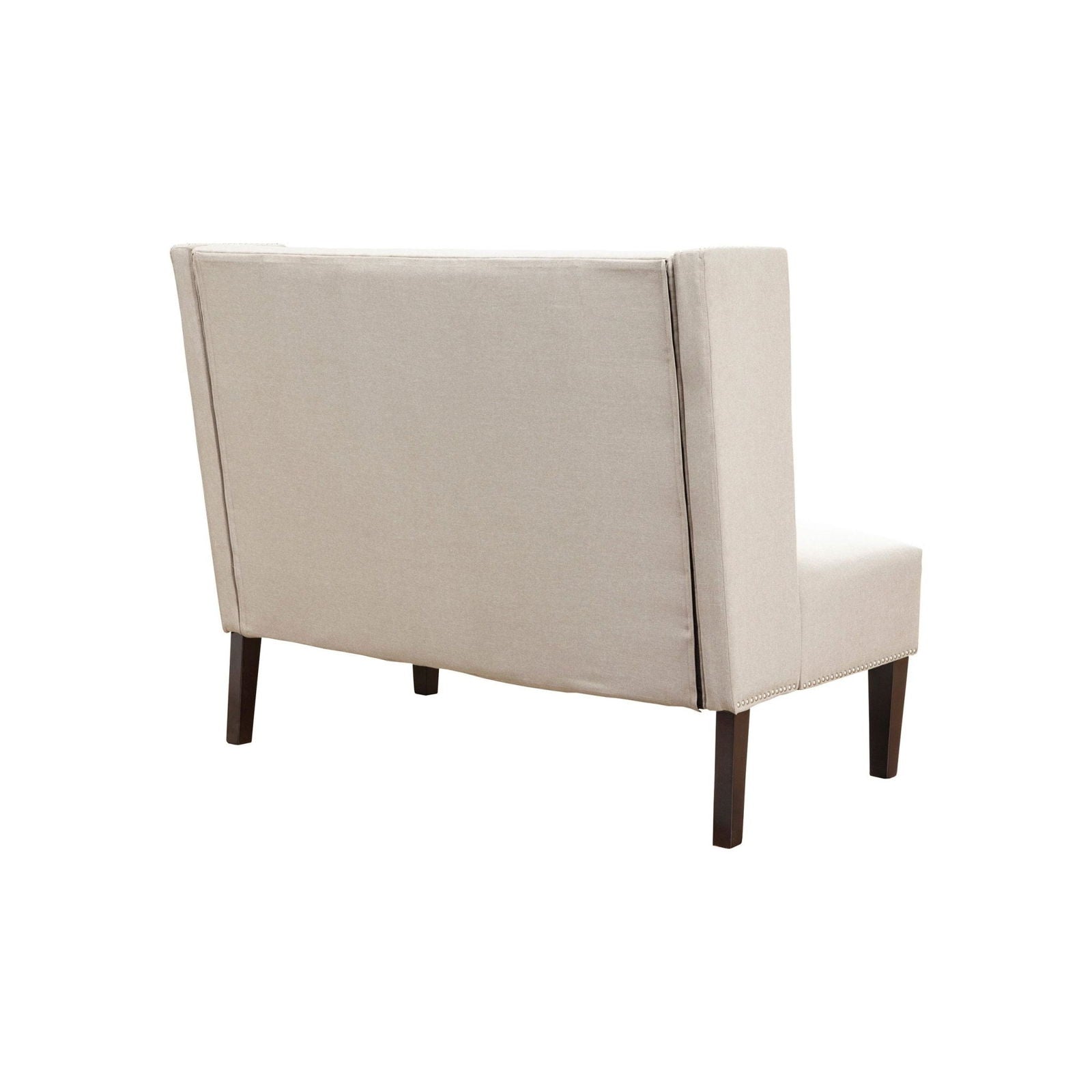 Aristocrat Upholstered Bench, Beige/Grey - Mac & Mabel