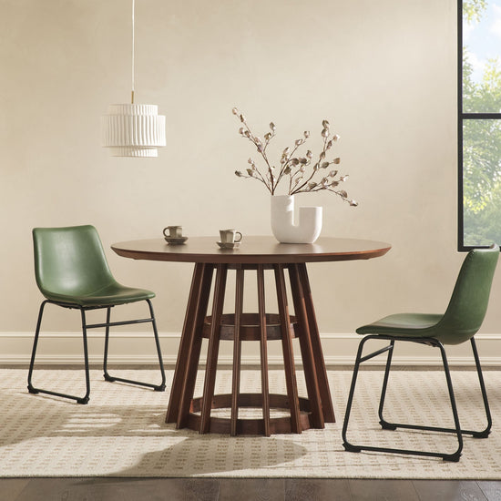 Modern 48 Round Solid Wood Dining Table