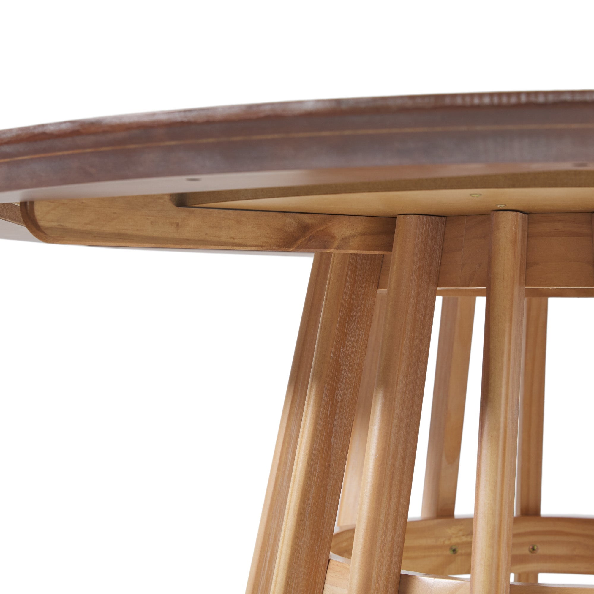 Modern 48 Round Solid Wood Dining Table