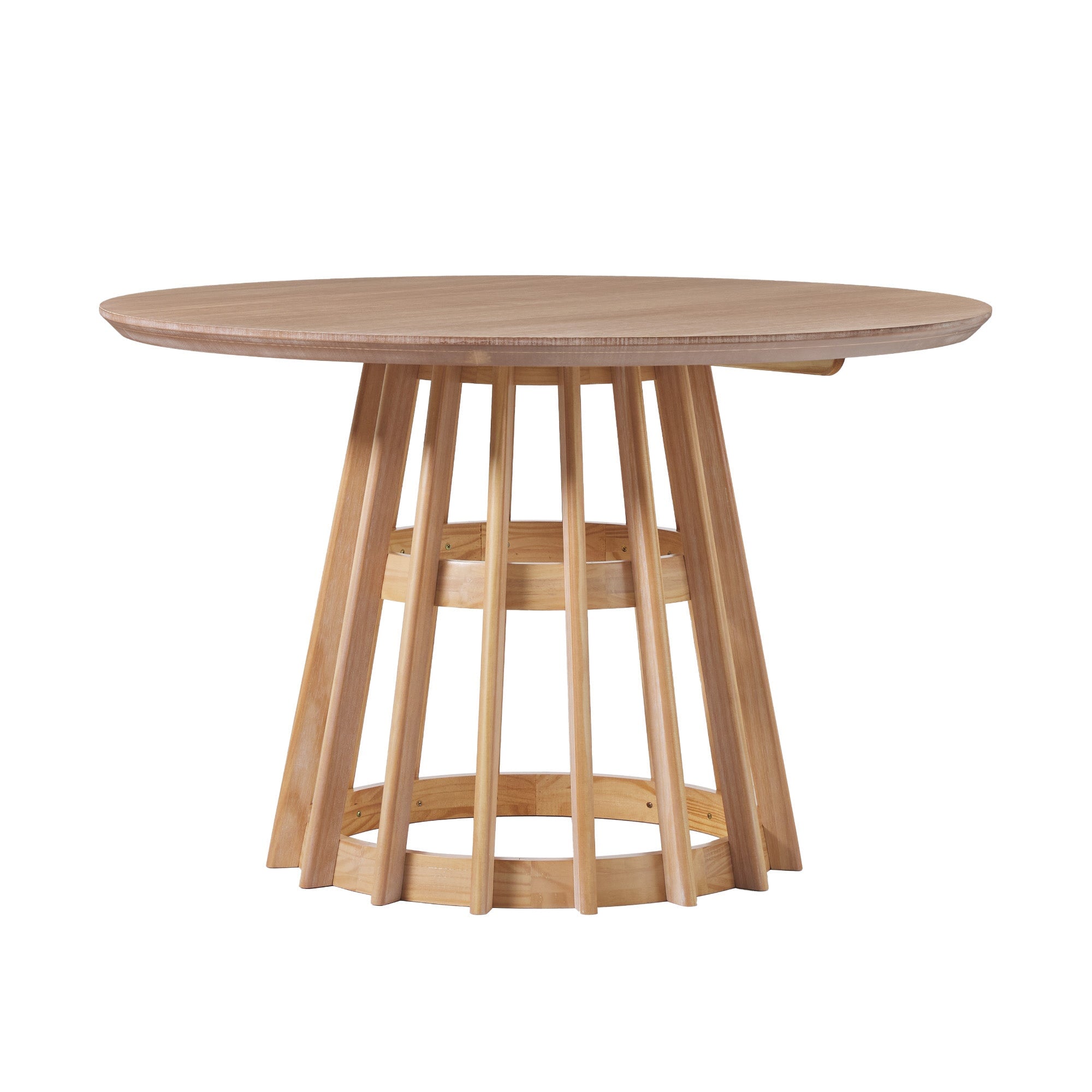 Modern 48 Round Solid Wood Dining Table