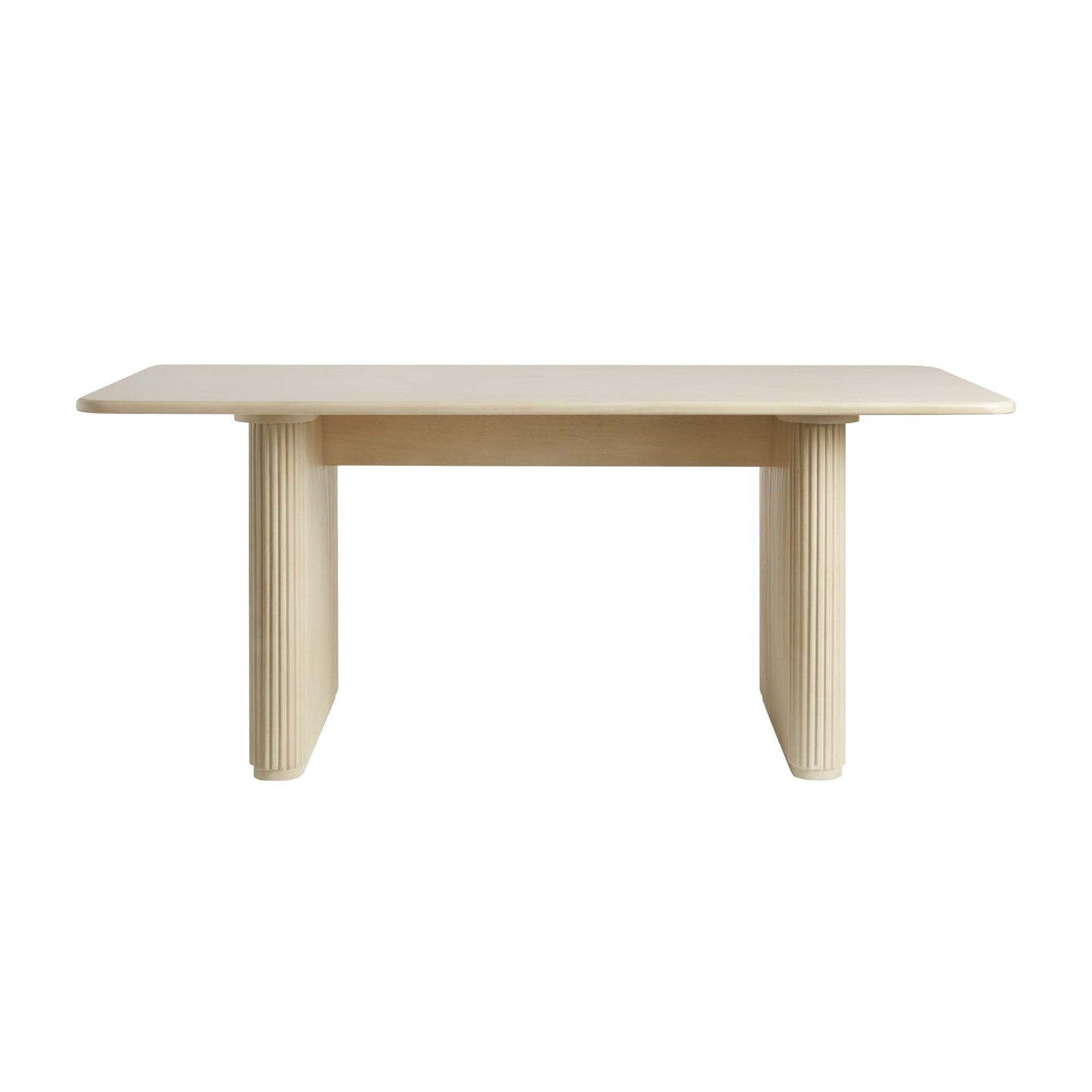 Heath 68" Scandinavian Dining Table with Reeded Base