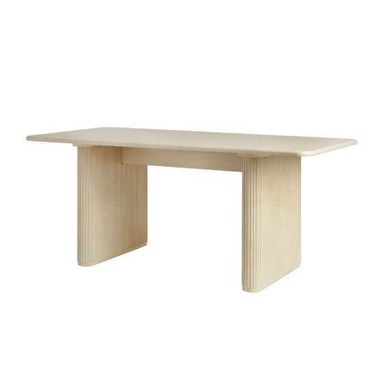 Heath 68" Scandinavian Dining Table with Reeded Base