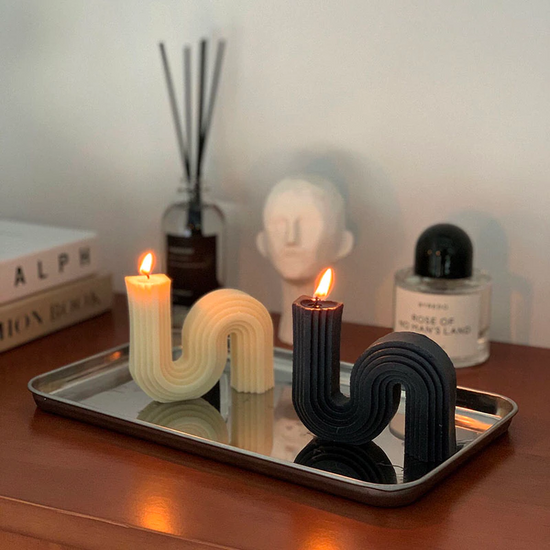 S-Shaped Candle