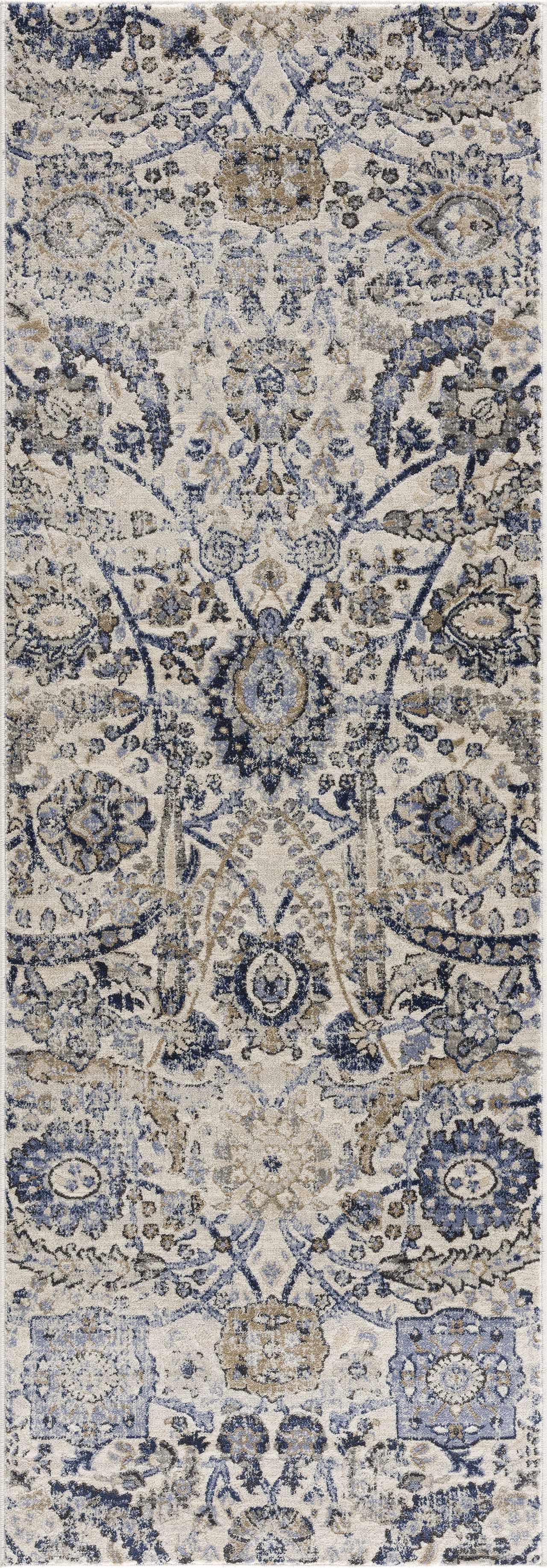 Georgiana Polypropylene Rug, Beige & Blue