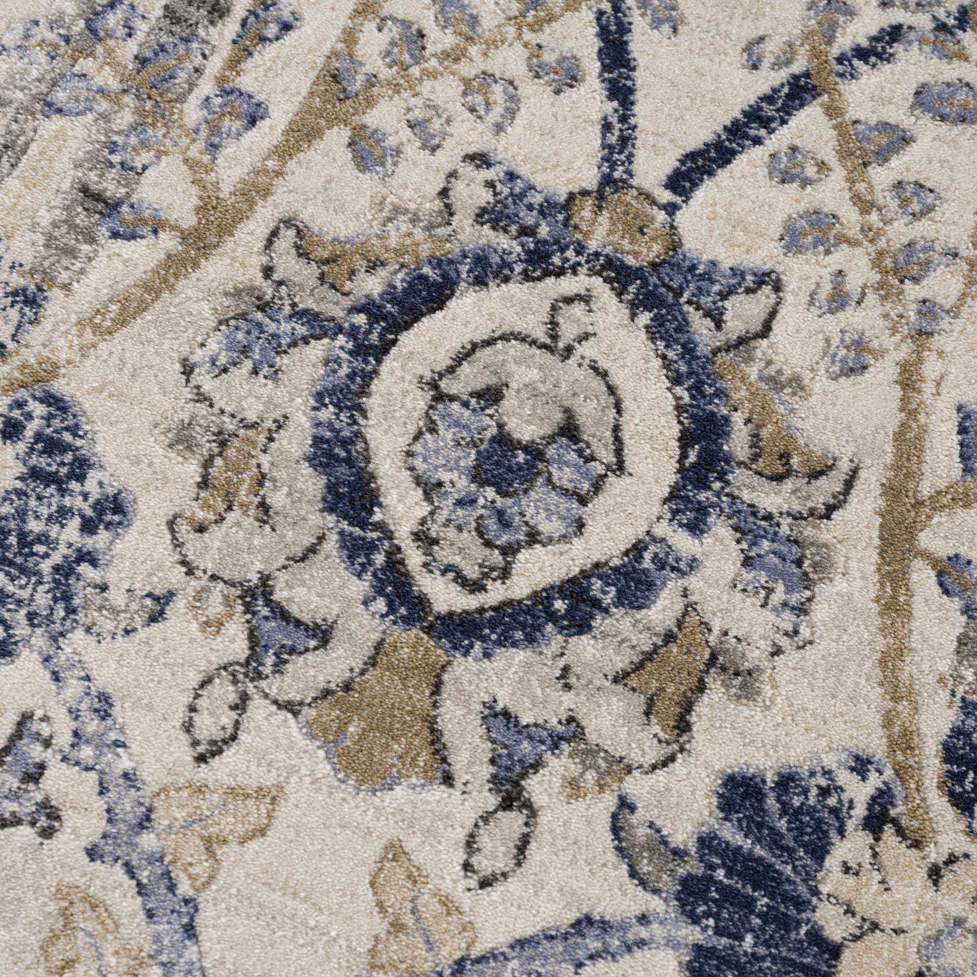 Georgiana Polypropylene Rug, Beige & Blue