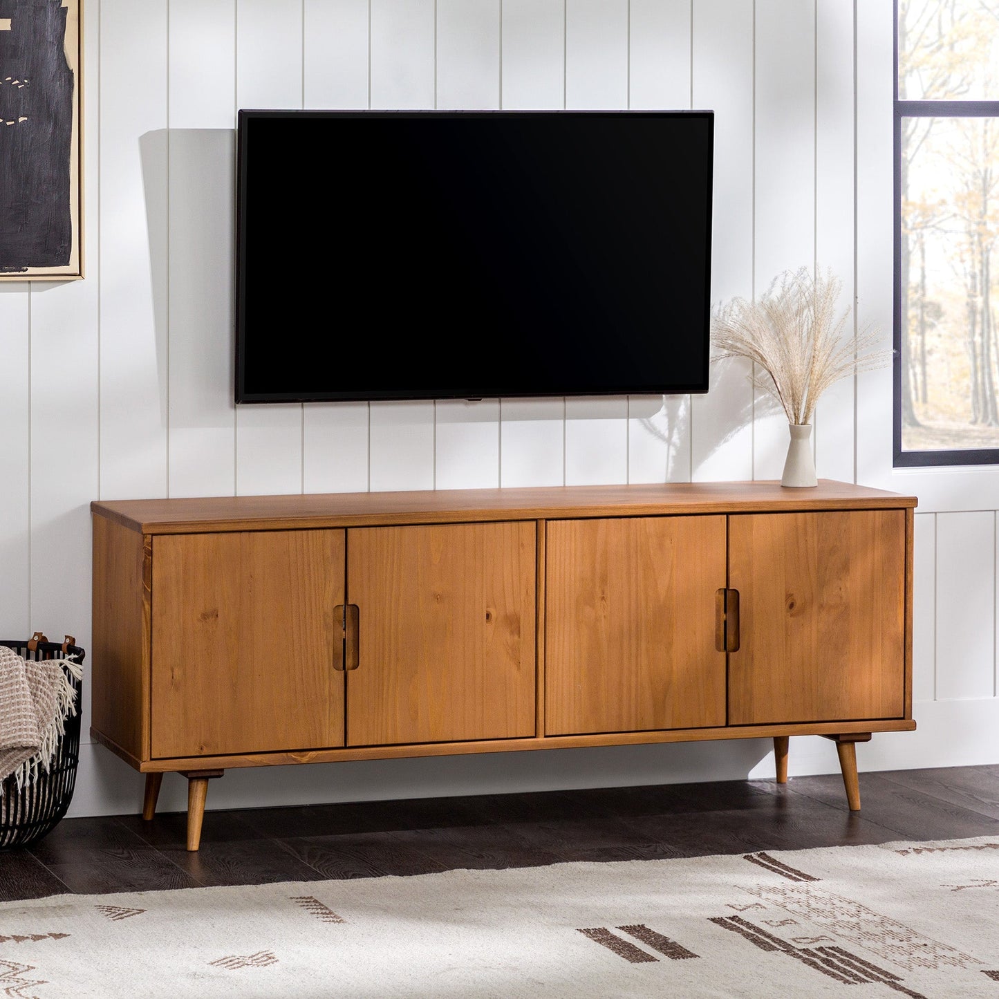 Sloane 60" 4-Door Solid Wood TV Stand