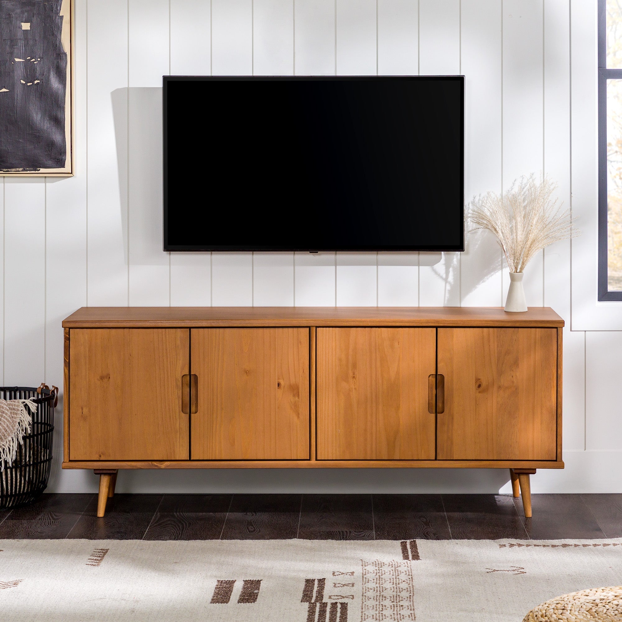 Sloane 60" 4-Door Solid Wood TV Stand