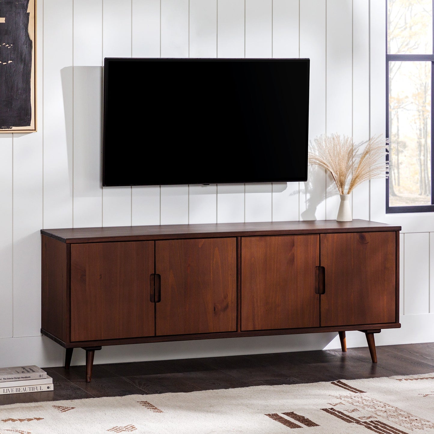 Sloane 60" 4-Door Solid Wood TV Stand