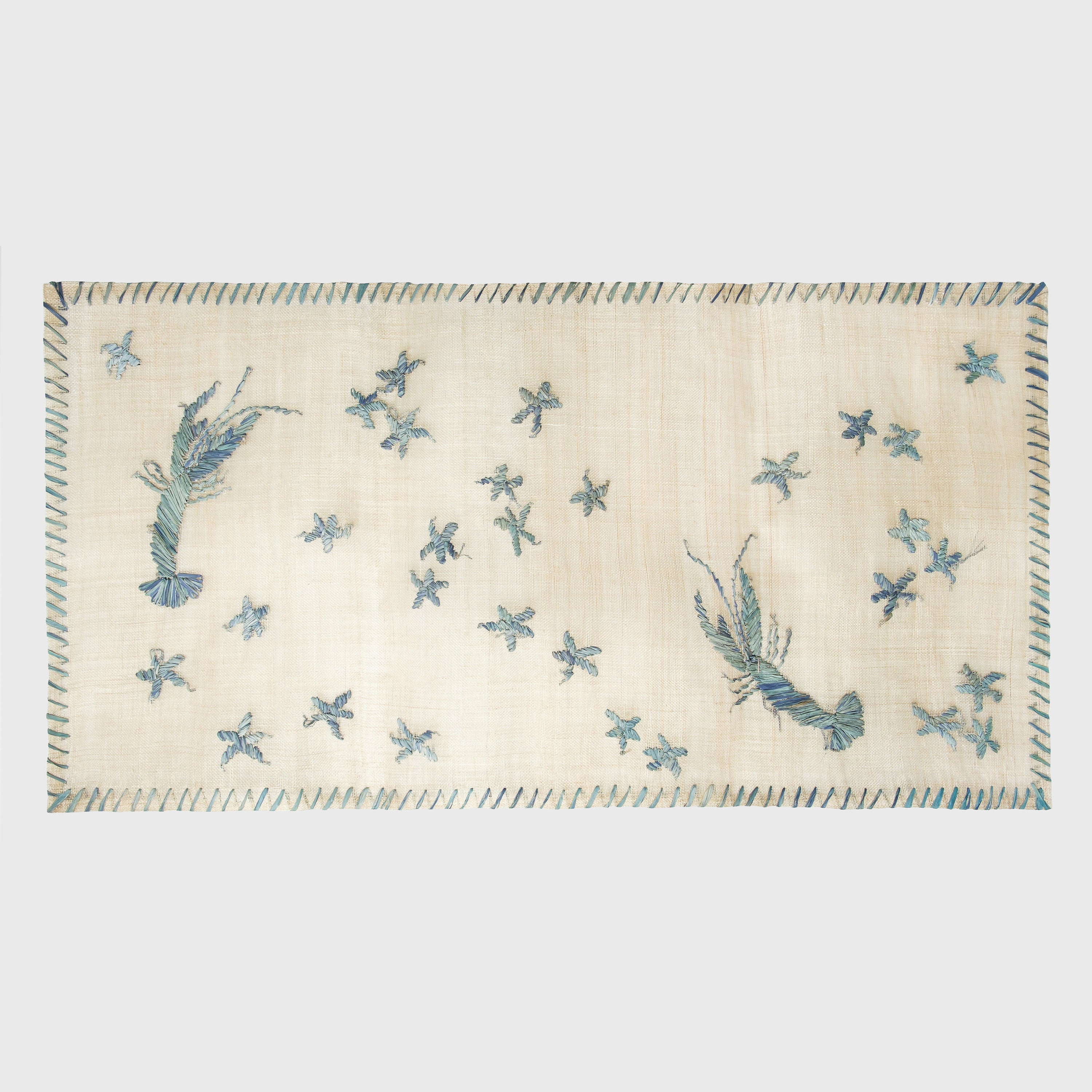 Straw Lobster and Star Table Runner