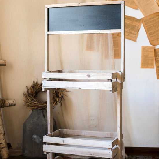 Two Tire Plant Stand with Chalkboard