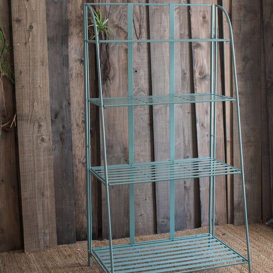 Four Tire Foldable Metal Shelf