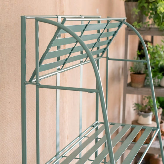 Four Tire Foldable Metal Shelf