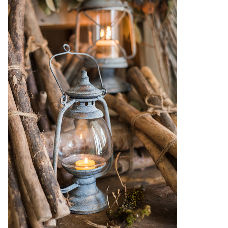 Restoration Candle Holder Backyard Décor Lantern