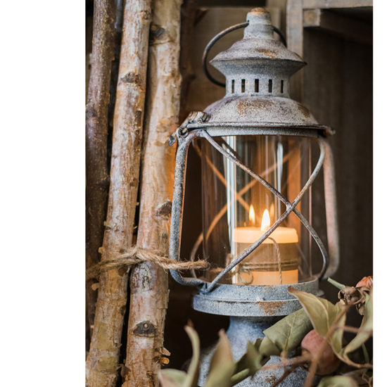 Restoration Candle Holder Backyard Décor Lantern