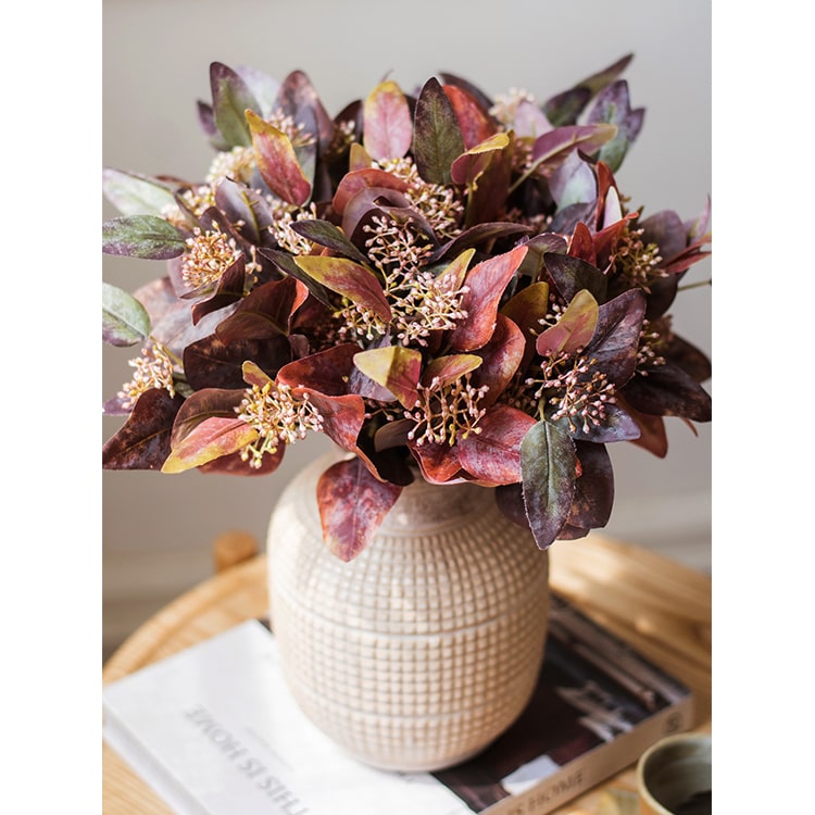 Silk Eucalyptus Leaf Bunch