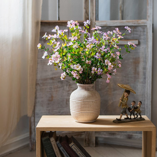 Silk Faux Gaura Flower Stem in Pink or Purple 20" Tall