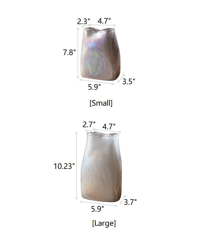 Gradient Color Art Glass Vase