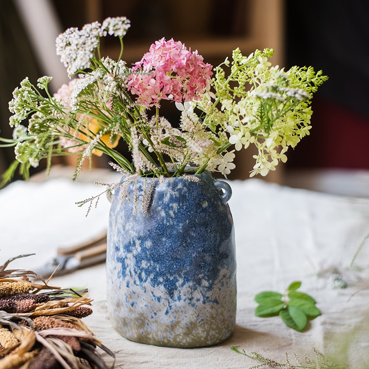 Kiln Glazed Blue Vase