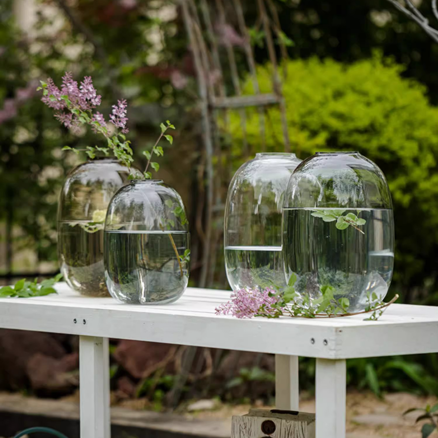 Modern Clear Glass Vase