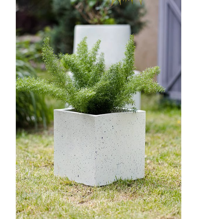 Modern White Planter Square