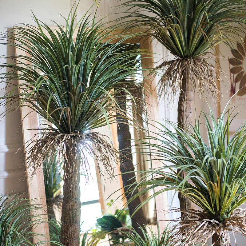 Moroccan Artificial Palm Tree In Pot