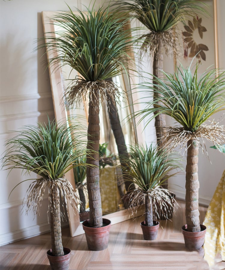 Moroccan Artificial Palm Tree In Pot