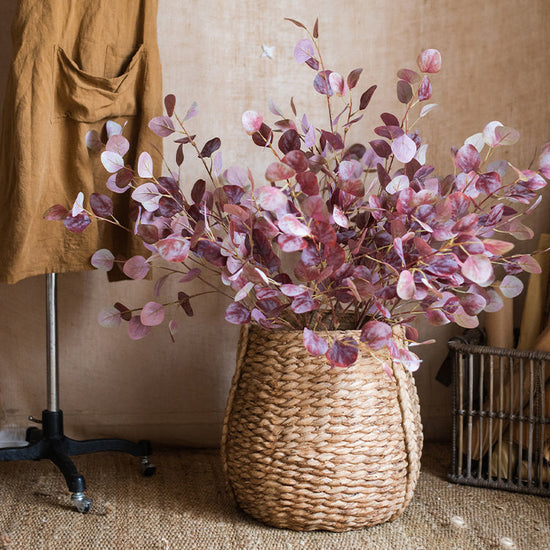 Large Rope Basket Cement Planter