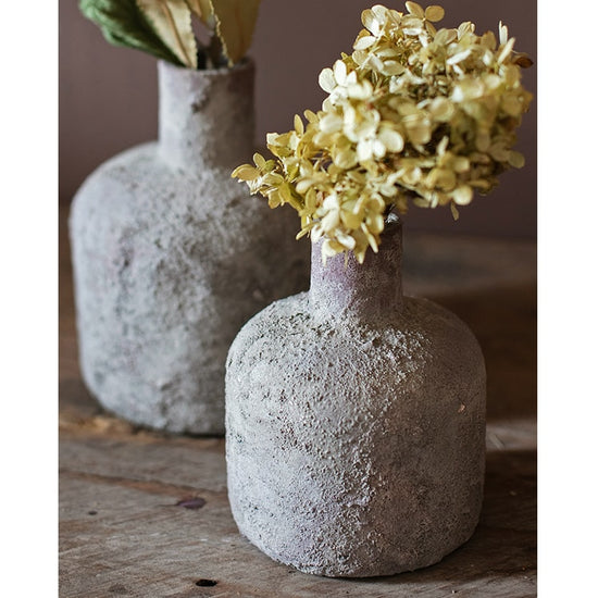 Small Opening Stoneware Terracotta Vase