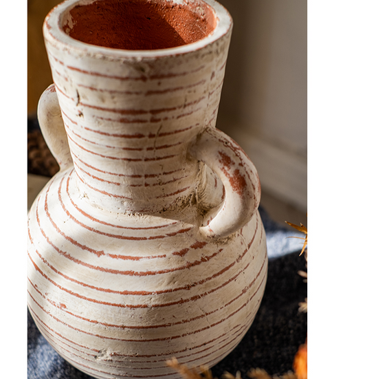 Terracotta Planter Vase with Handles