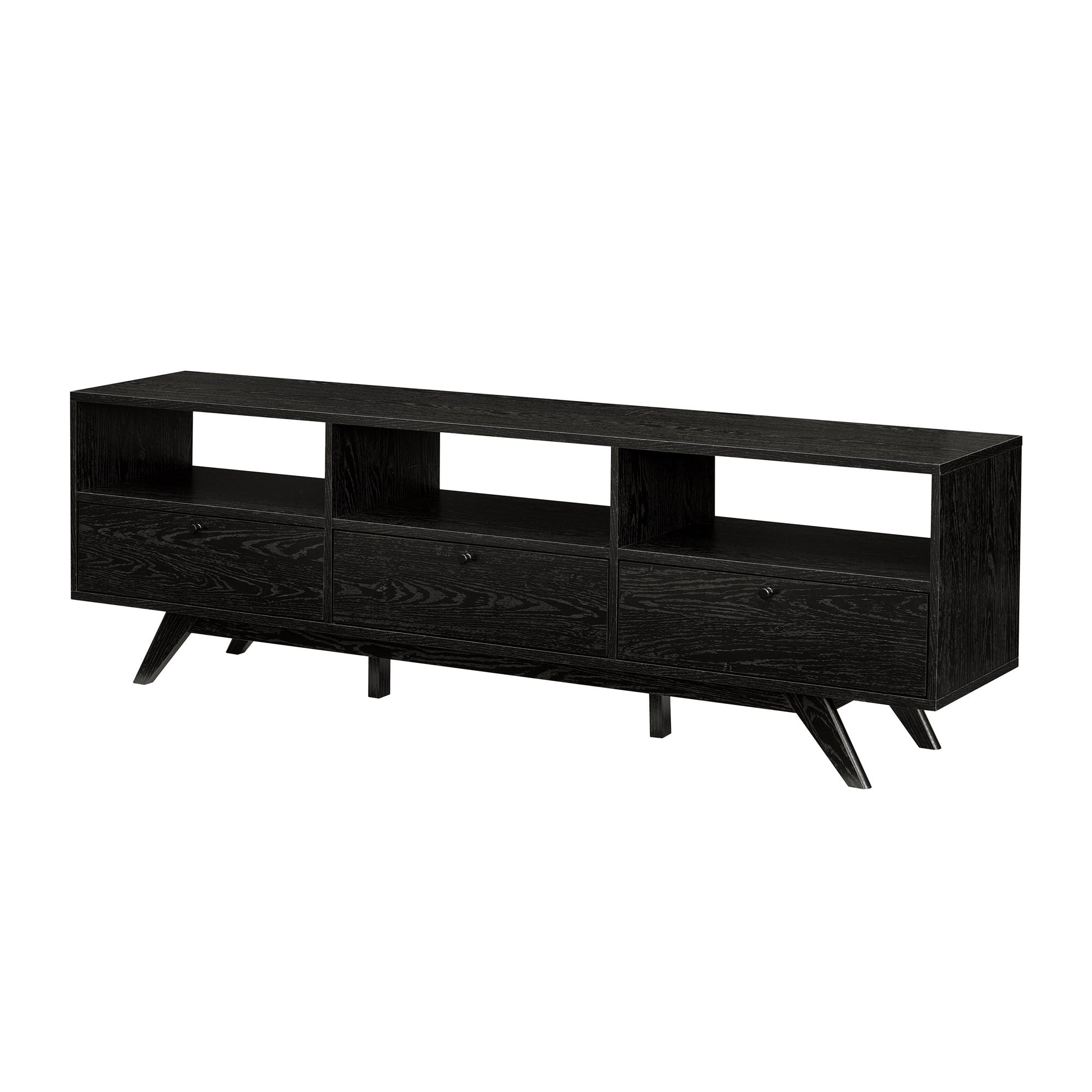 Kela Mid-Century Modern 3-Door TV Stand