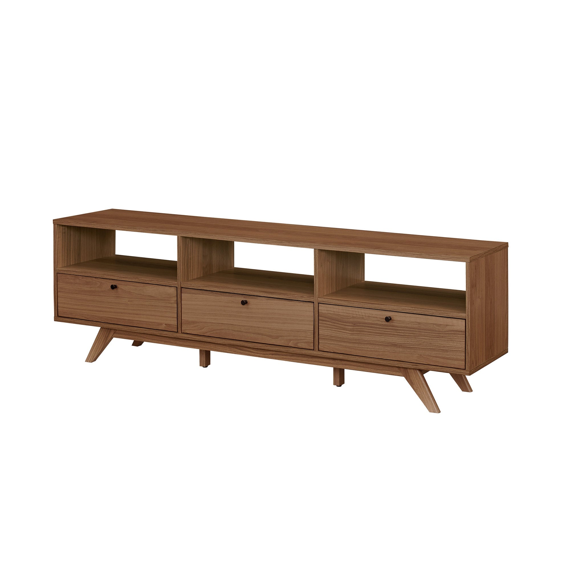 Kela Mid-Century Modern 3-Door TV Stand