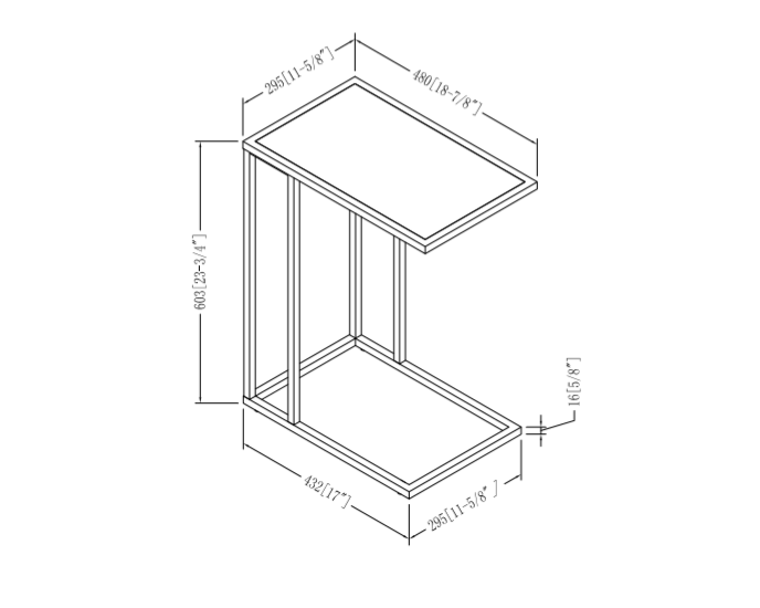 Modern End C Table, Set of 2