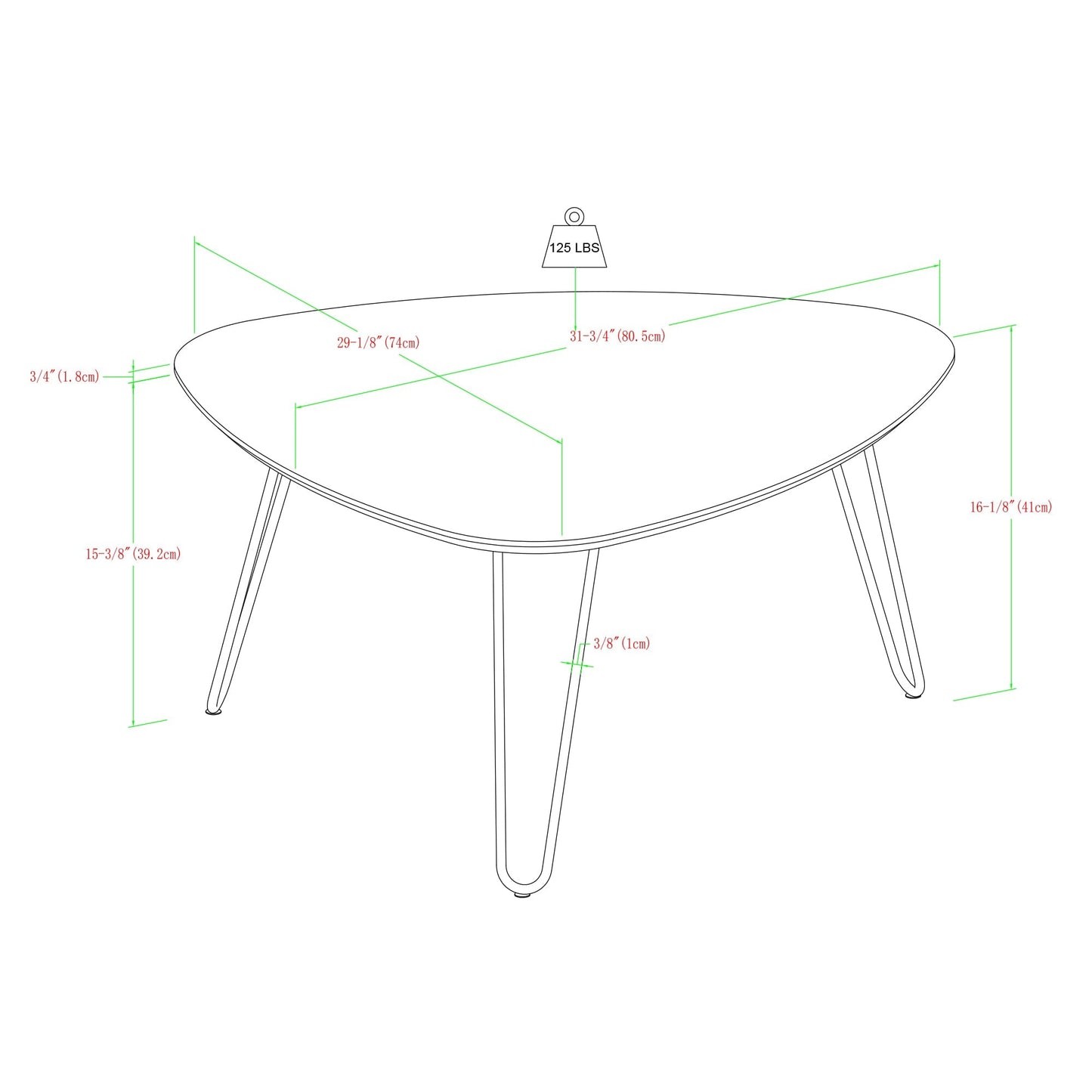 Hairpin Leg Coffee Table