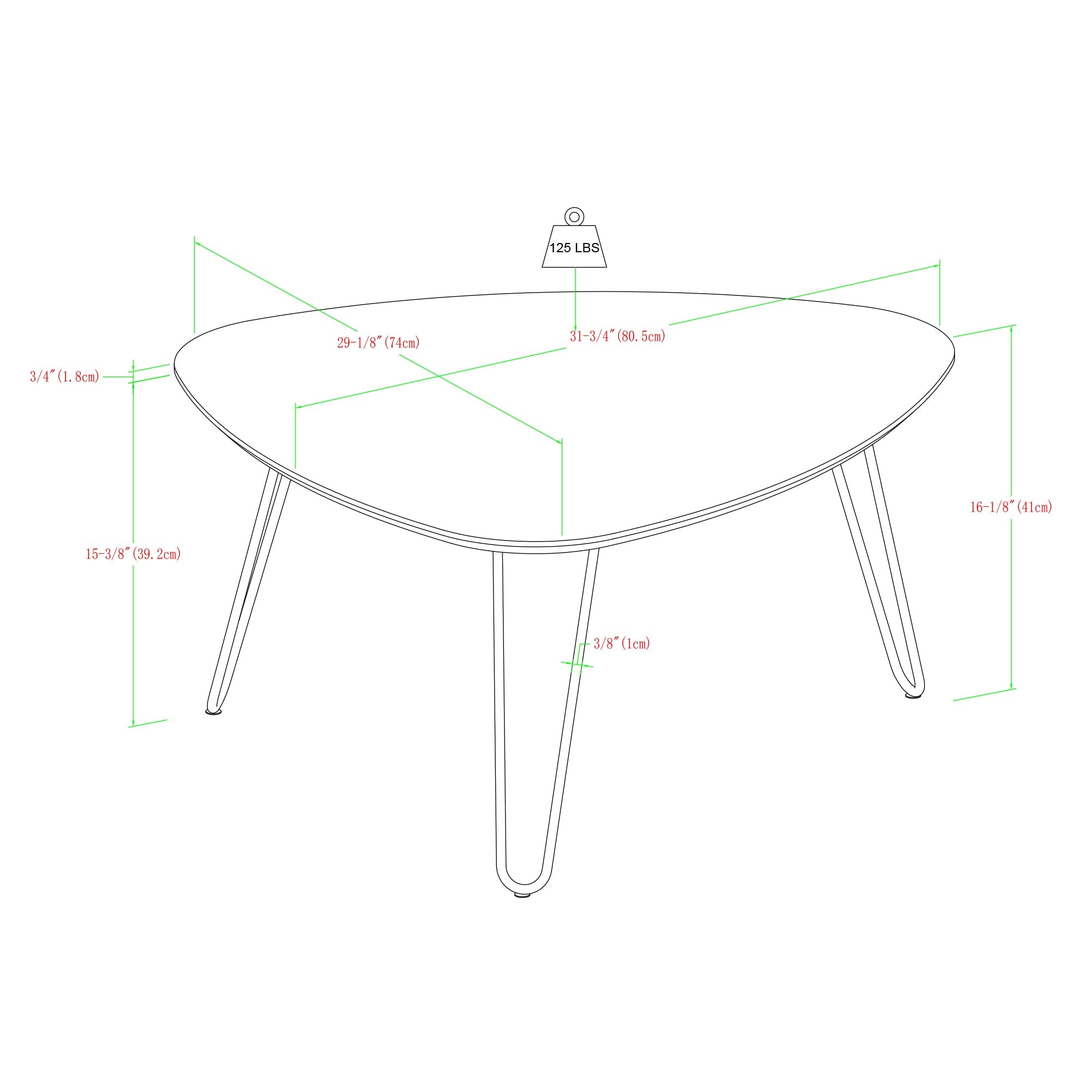 Hairpin Leg Coffee Table